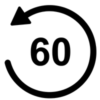 60 ימי אחריות והחזר כספי מלא